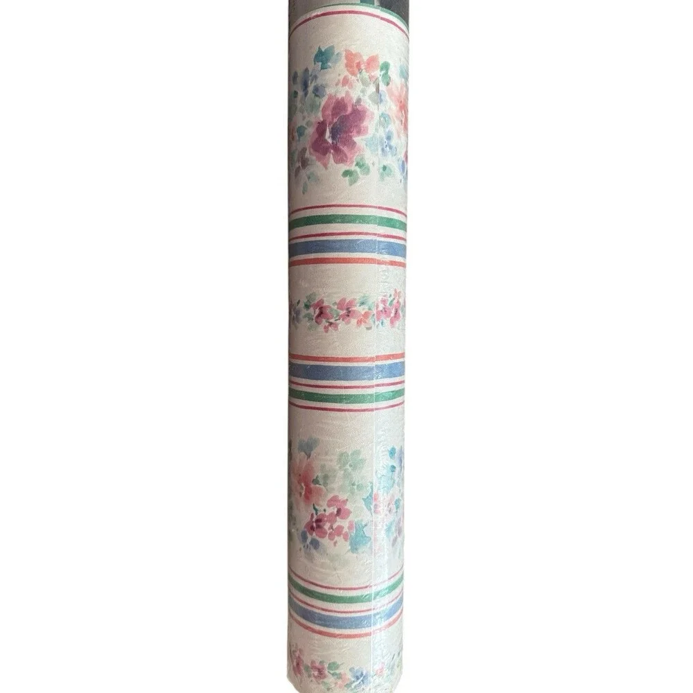 Vintage FASHION POINT  FLORAL  Wall Paper  1 Rolls Vintage Wallpaper SEALED‎